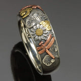 Dragonfly Flower Ring