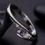 Colorful CZ Ring