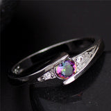 Colorful CZ Ring