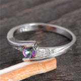 Colorful CZ Ring