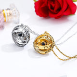Astronomical Ball I Love You Projection Necklace
