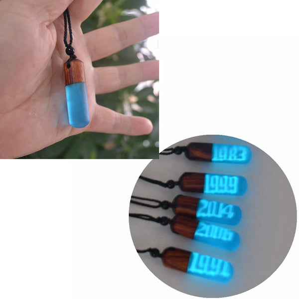 Light absorbing Digital Year Necklace