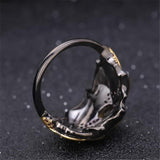 Elegant Black Gold Leaves