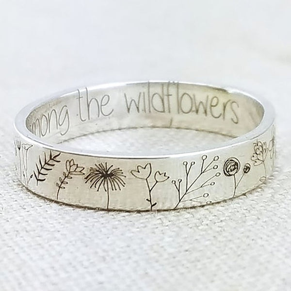Carved Flower Ring