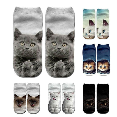 Cat Print Socks