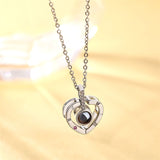 Letter Necklace 100 Languages I Love You