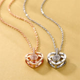 Letter Necklace 100 Languages I Love You