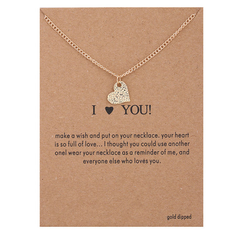 I Love You Necklace