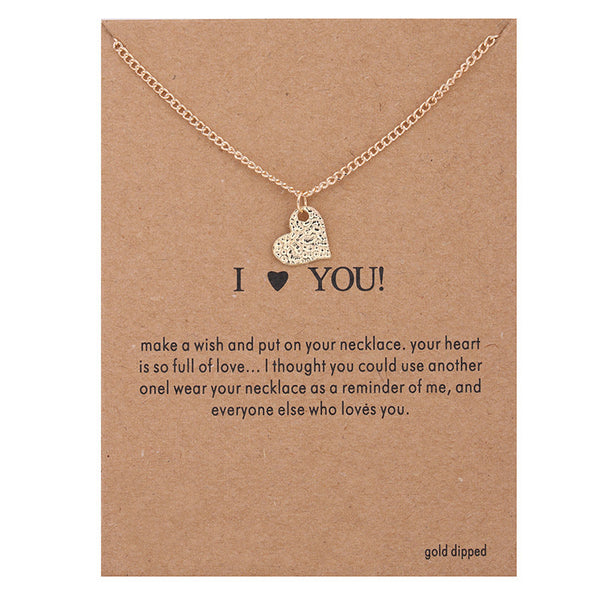 I Love You Necklace