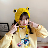 Frog Hat Knitted Beanies
