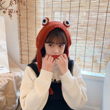 Frog Hat Knitted Beanies
