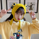 Frog Hat Knitted Beanies