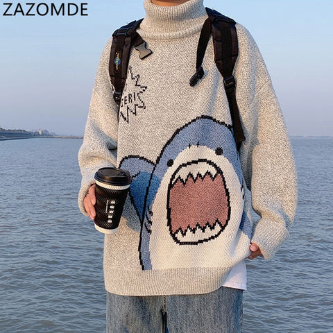 Shark Turtleneck Sweater