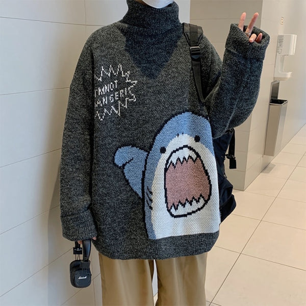 Shark Turtleneck Sweater