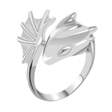 Silver/Black Dragon Ring