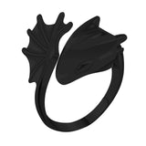 Silver/Black Dragon Ring