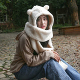 Bear Fleece Scarf (with pouch)
