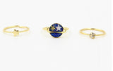 Planet Saturn 13MM Joint Finger Rings Set