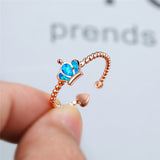 Queen Crown Opal Ring