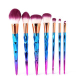 Rainbow Unicorn Brushes - 7 Piece Set