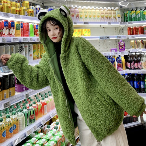 Frog Eyes Fleece Hoodie