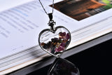 Natural Stone Wishing Heart Glass