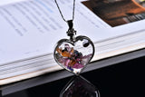 Natural Stone Wishing Heart Glass