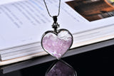 Natural Stone Wishing Heart Glass