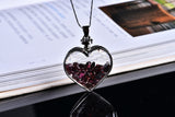 Natural Stone Wishing Heart Glass