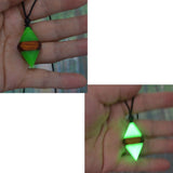 Glow Wood Resin Arrow Necklace
