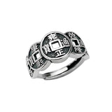 Five Emperor Coin Auspicious Ring