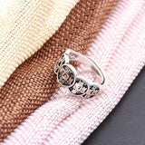 Five Emperor Coin Auspicious Ring