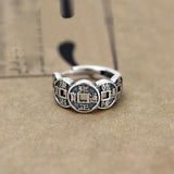 Five Emperor Coin Auspicious Ring