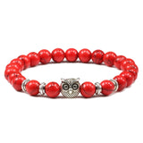 Black Lava Stone Owl Bracelet