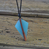 Glow Wood Resin Arrow Necklace