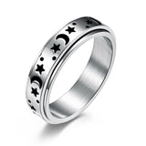 Moon & Stars Spinning Ring