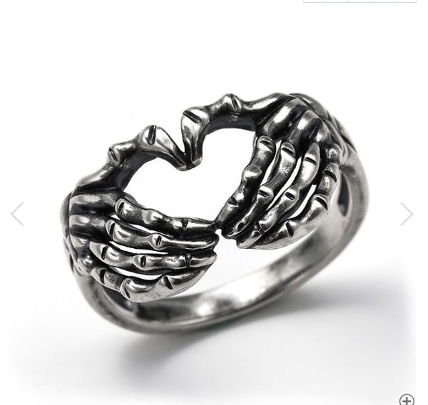 Hand with Heart Ring