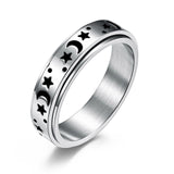 Moon & Stars Spinning Ring