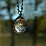 Resin Sphere Dried Dandelion Seed