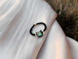 Natural Stone Crystal Cat Ring