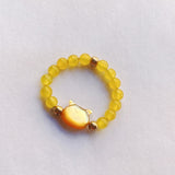 Natural Stone Crystal Cat Ring