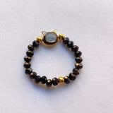 Natural Stone Crystal Cat Ring