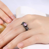 Infinity Pink Flower Ring