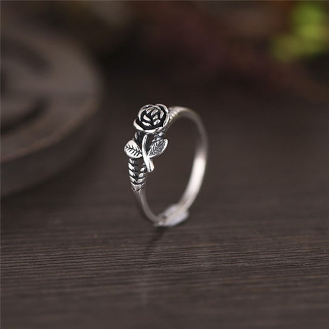Vintage 3D Rose Ring