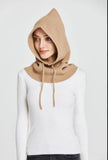 Cashmere Hooded Neck Collar Cap