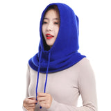 Cashmere Hooded Neck Collar Cap