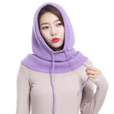 Cashmere Hooded Neck Collar Cap