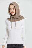 Cashmere Hooded Neck Collar Cap