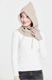 Cashmere Hooded Neck Collar Cap