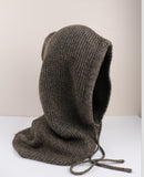 Cashmere Hooded Neck Collar Cap